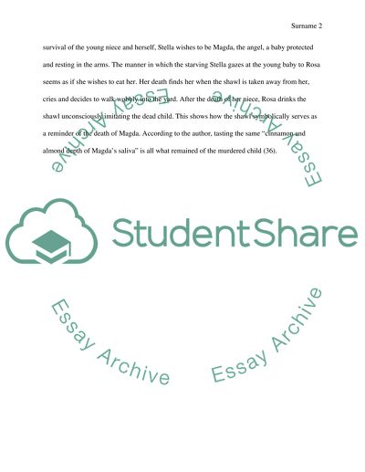 Explain how symbolism in The Shawl by Cynthia Ozick leads to a specific theme