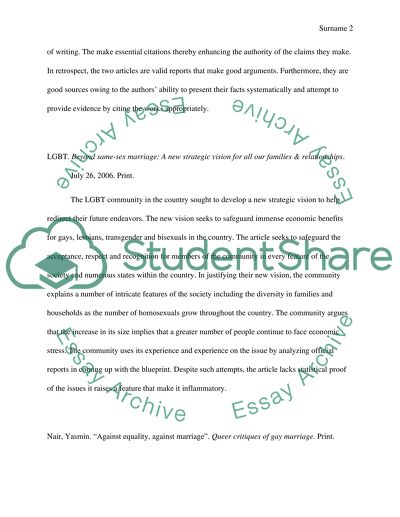 Queer critiques of gay marriage