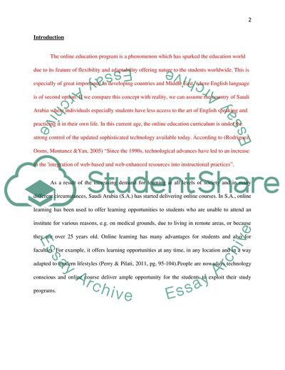 The Online Education Program