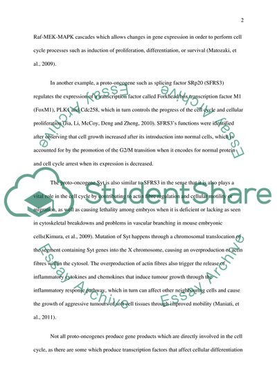 The Role of Oncogenes in Sustaining Proliferative Signalling, One of the Hallmarks of Cancer