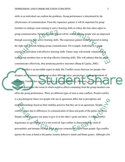 Depression and Communication Concepts