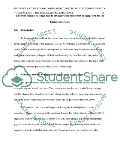 Online Attendance of University