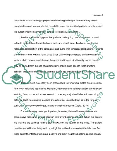 Prevent Infection in Hospitalized Neutropenic patients with Cancer