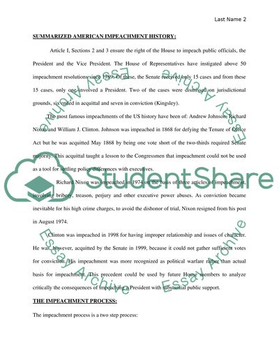 The Impeachment Process