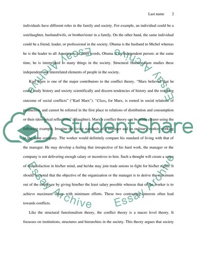 Similarities and Differences between Structural Functionalisms, Conflict Theory and Symbolic Interactionism