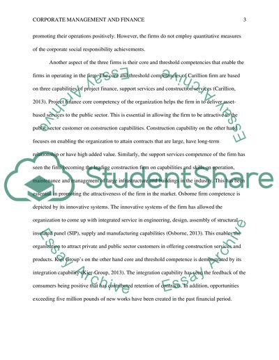 Corporate Management & Finance - Assignment 3