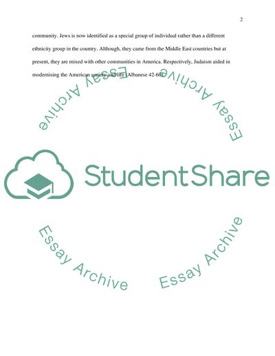 Conservative, Reform and Orthodox as Major Branches of Judaism