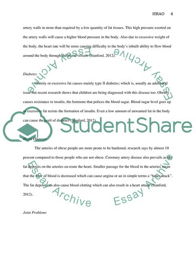 Health Risks Associated with Obesity