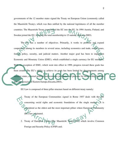 Free movement of person in EU law