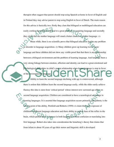 Bilingual and Multilingual Education is an Educational Program