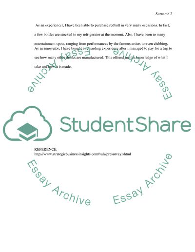 Values and Life Styles Test