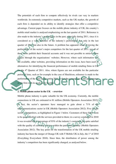 Mobile Phone Retailing in the UK