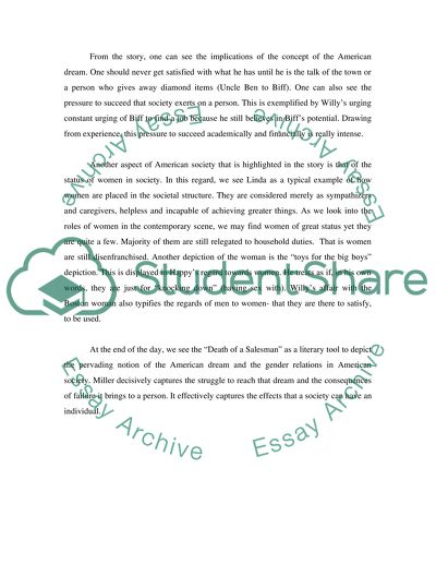 Death of a Salesman: American Society and Values