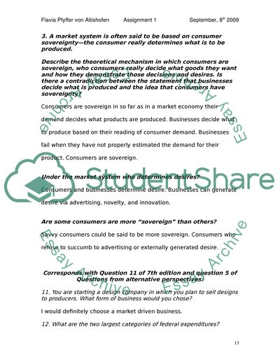 Free Market Institutions