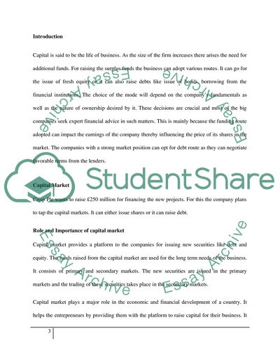Role and Importance of Capital Market