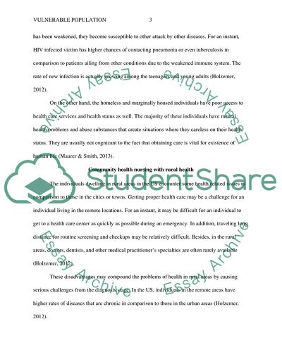 Vulnerable Populations