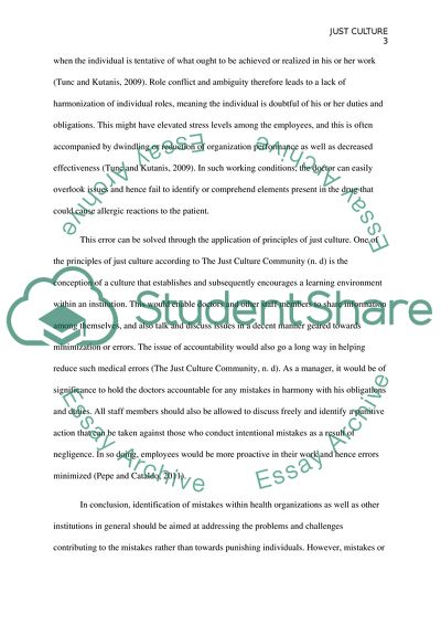 Group Management for Just Culture