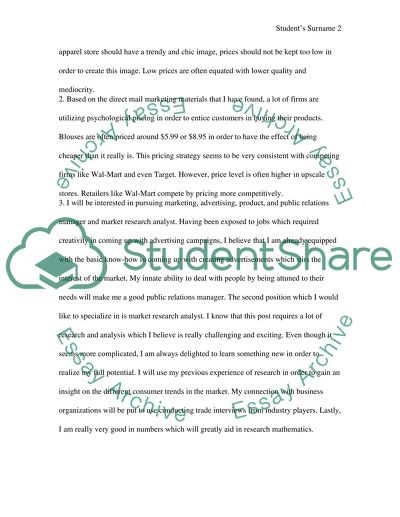 The Pricing Strategy of the Young Womens Apparel Store