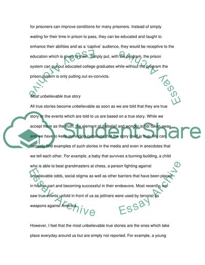 College Degree Earning Program for Prisoners