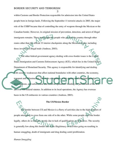 Mexican Drug Cartels and Terrorist Organizations