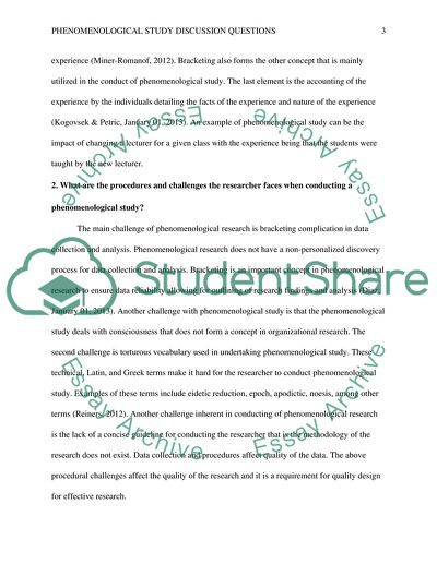 Key Aspects of Phenomenological Study