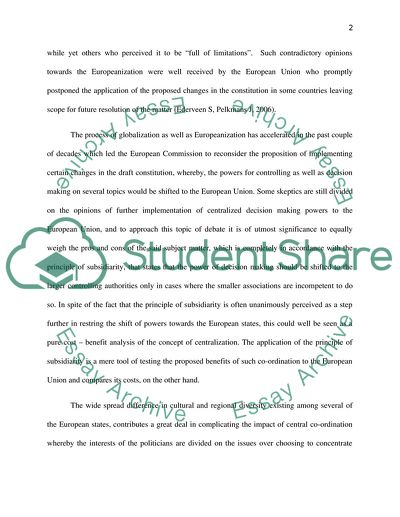 Subsidiarity Principle