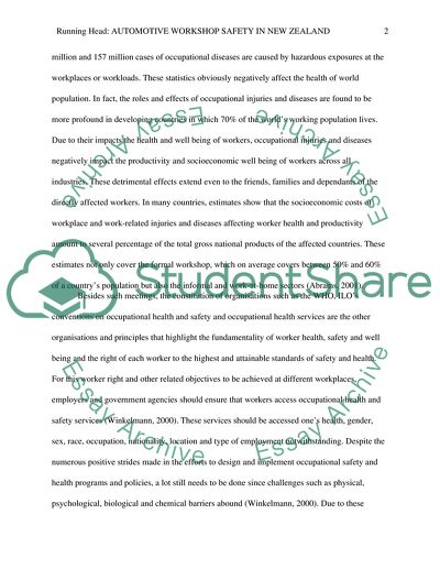 Health and Safety in Automotive Workshops in New Zealand