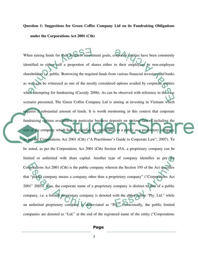 Corporate Fundraising - Fundraising Obligations Under the Corporations Act