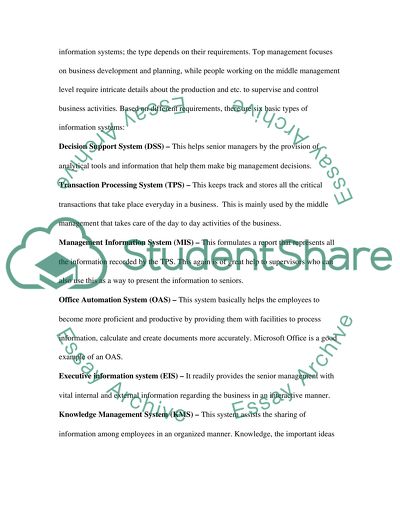 Strategic Approach for Information Systems