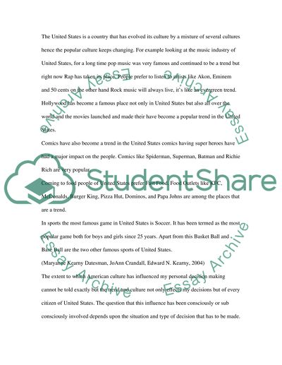 Popular American Culture