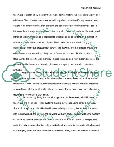 Network Intrusion Detection Systems