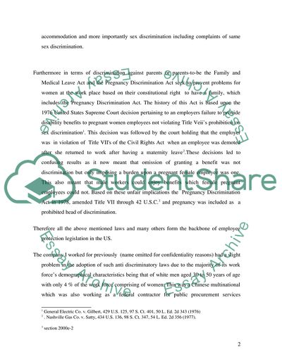 Employment Law in the US