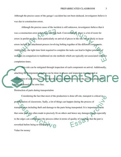 Pre-fabricated building (classroom structure)