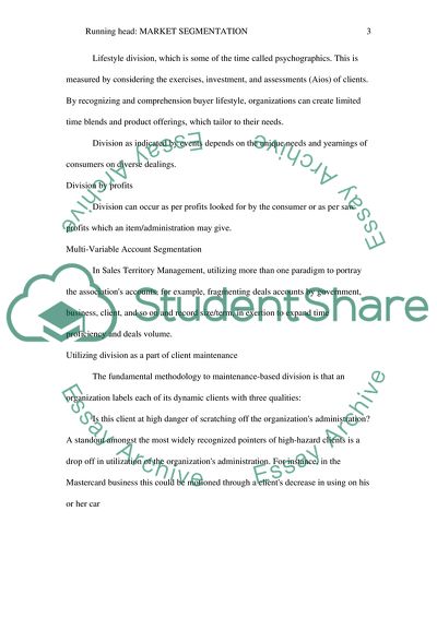 The Concept of Market Segmentation