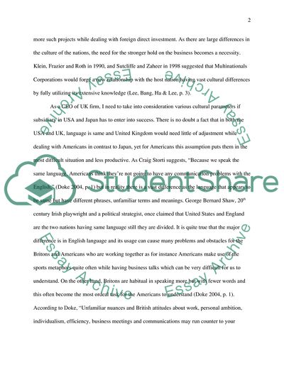 Overcoming Cultural Differences in an Overseas Subsidiary