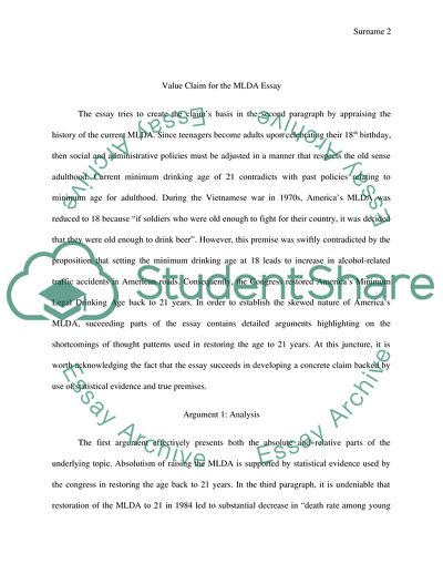 Evaluating Effectiveness of the Americas Minimum Legal Drinking Age