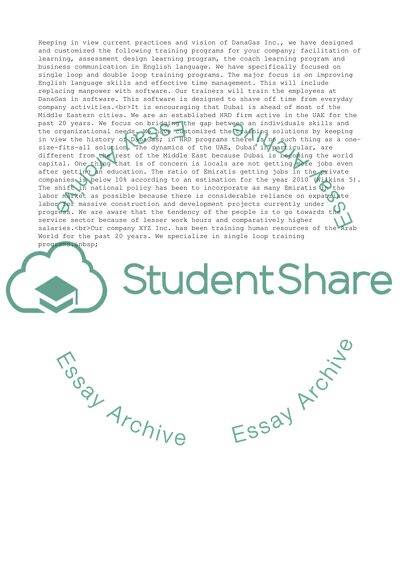 Training From Dubai Chamber of Commerce and Industry