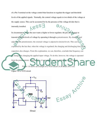 Experiment of Voltage Controlled Oscillator