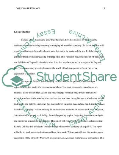 Corporate finance: Expand Ltd Case