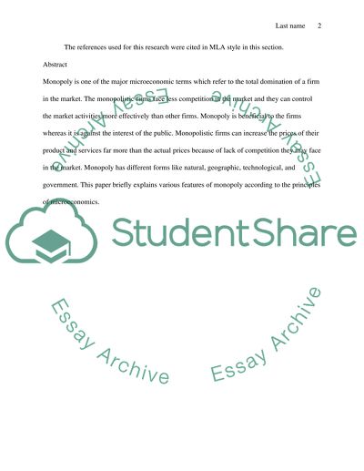 The Nature of the Monopolist Firms