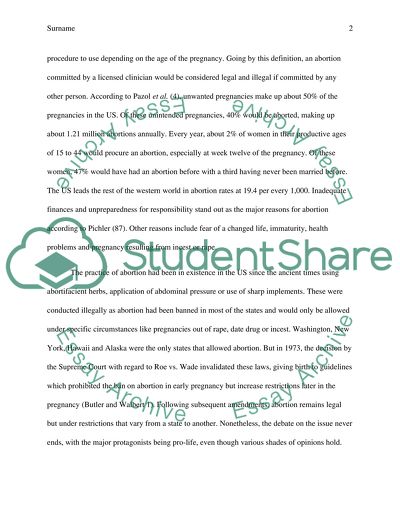 In Support for Abortion