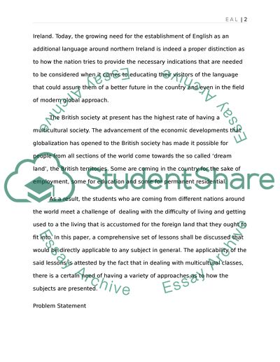 English as an Additional Language Learning Programs for Multicultural Students