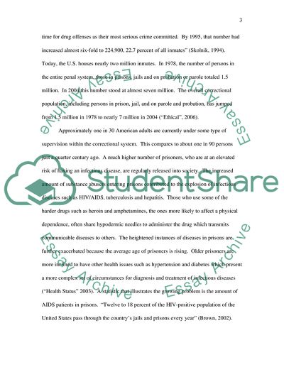 Infectious Diseases among Inmate Populations
