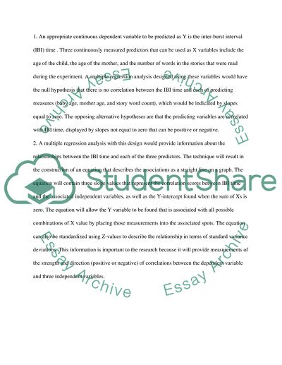 Psych/Stats - Multiple Regression and Logistic Regression & Prenatal Maternal Speech Influences