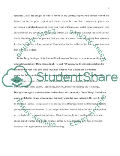 Deng Xiaoping as a Revolutionary Who Opened up China to Other Countries