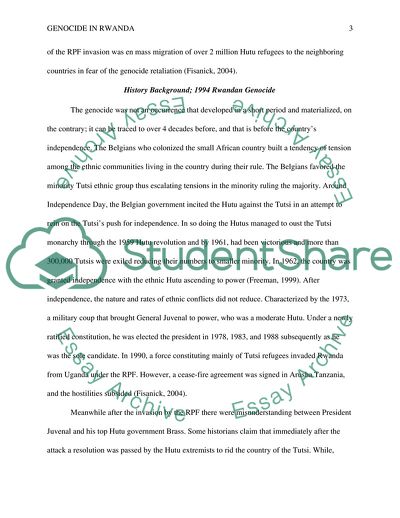 1994 Rwandan Genocide and Reconciliation Process