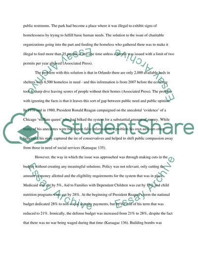 Paper on policy, how america is criminializing poverty