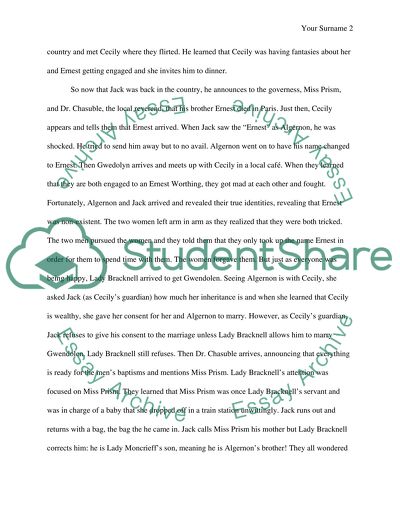 The Importance of Being Earnest