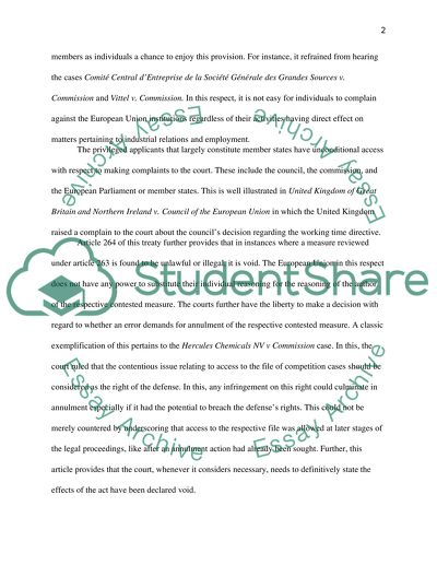 The Functioning of the European Union