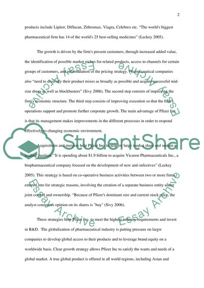 Strategic Management Pharmaceutical